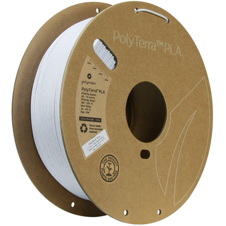 Filament Polymaker PolyTerra™ PLA - Marble White / 1 kg, 1.75mm