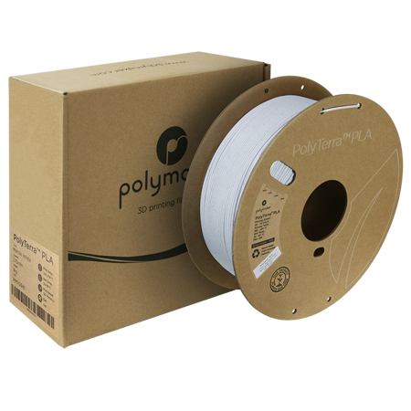 Filament Polymaker PolyTerra™ PLA - Marble White / 1 kg, 1.75mm