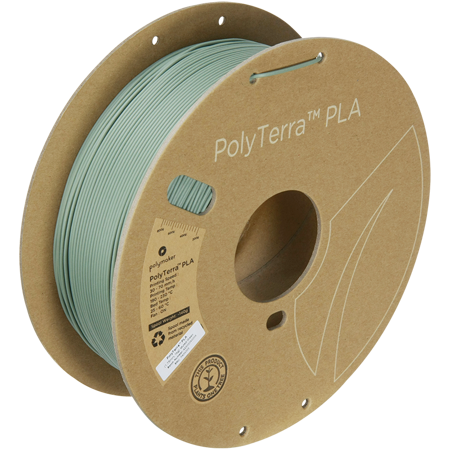 Filament Polymaker PolyTerra™ PLA -  Muted Green / 1 kg, 1.75mm