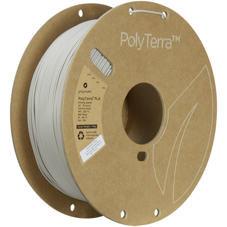 Filament Polymaker PolyTerra™ PLA -  Muted White / 1 kg, 1.75mm