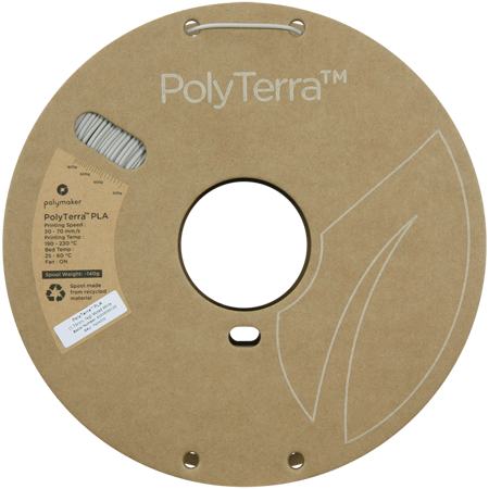 Filament Polymaker PolyTerra™ PLA -  Muted White / 1 kg, 1.75mm