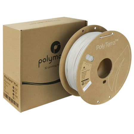 Filament Polymaker PolyTerra™ PLA -  Muted White / 1 kg, 1.75mm