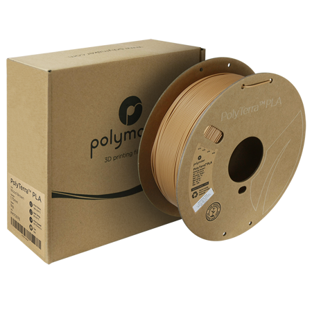 Filament Polymaker PolyTerra™ PLA - Wood Brown / 1 kg, 1.75mm