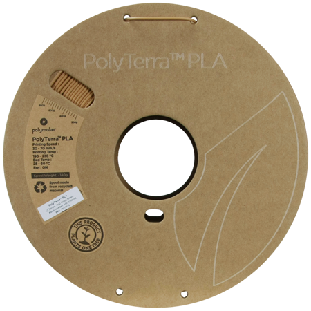 Filament Polymaker PolyTerra™ PLA - Wood Brown / 1 kg, 1.75mm