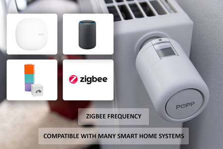 Inteligentna głowica termostatyczna POPP SmartThings Zigbee