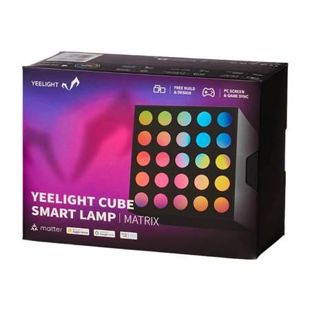 Inteligentny panel świetlny YEELIGHT Cube Smart Lamp - Light Gaming Cube Matrix and Base Wi-Fi mat
